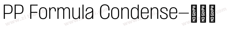 PP Formula Condense字体转换